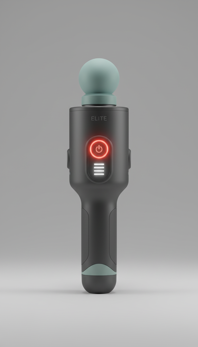Elite Massage Gun with Stainless Steel Head